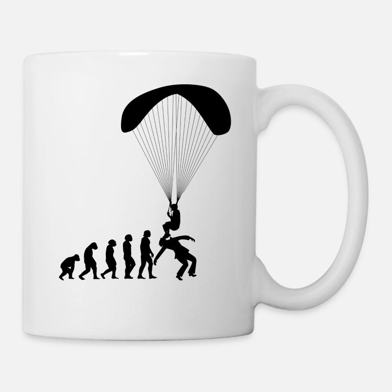 Evolution Paragliding Paraglider Gleitschirm Shirt - Tasse - Weiß