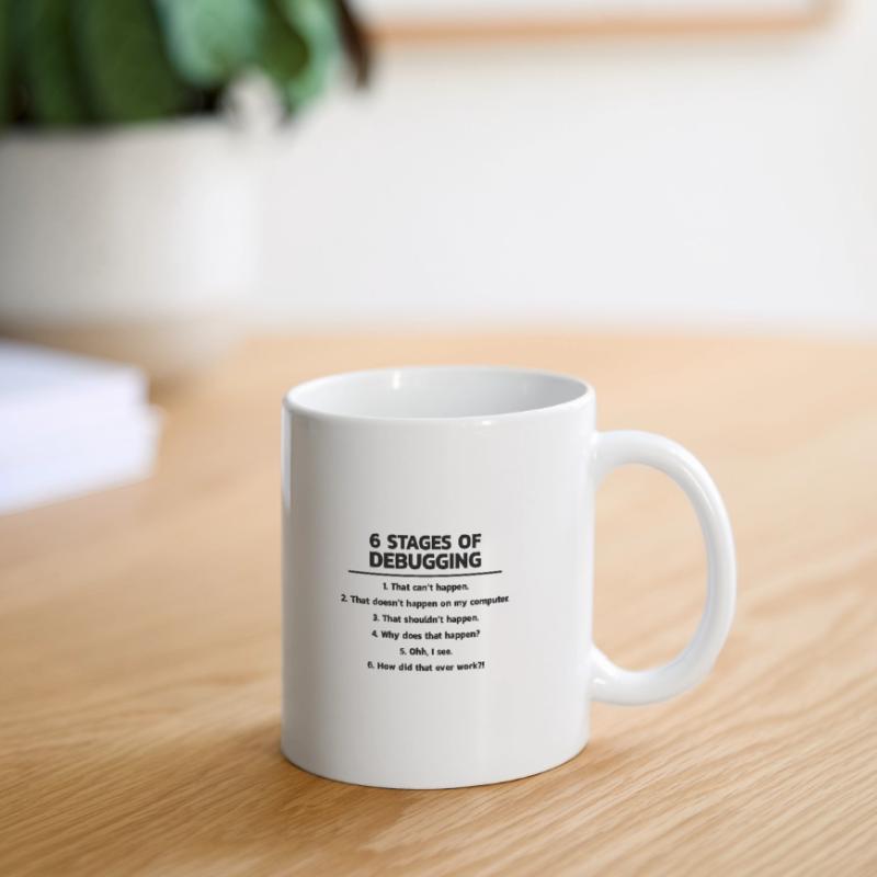 Programmeur Debugging Debug Mug blanc