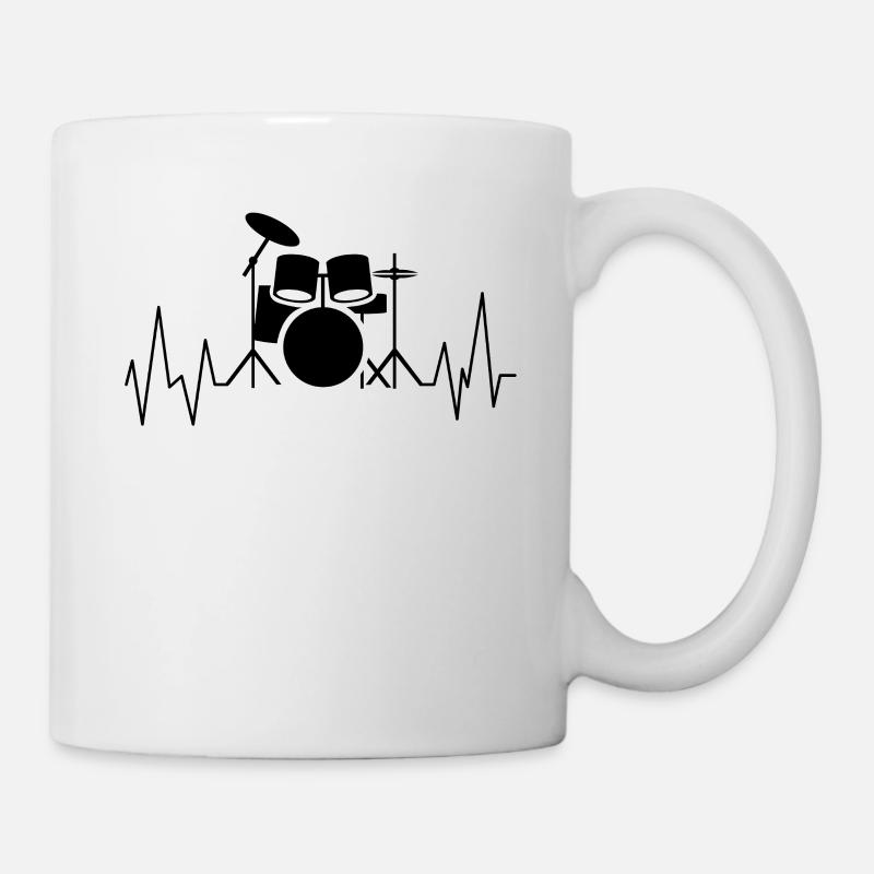 Schlagzeug - Tasse - Weiß