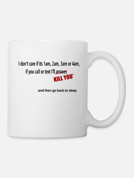 Müdigkeit Witzig - Tasse - Weiß
