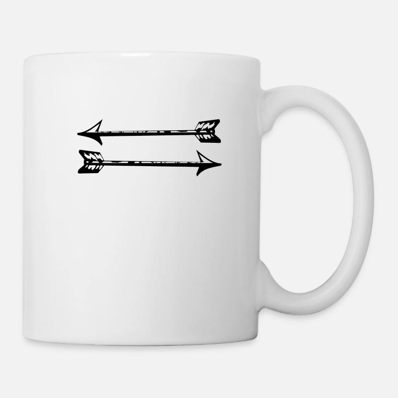 Pfeile - Tasse - Weiß