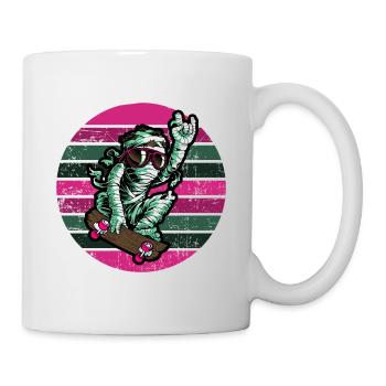 Skate Skateboard skateboard skate Momie - Mug blanc - blanc - Droite