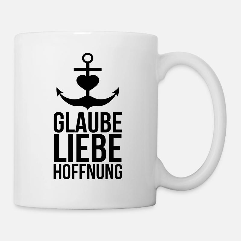 Glaube Liebe Hoffnung - Tasse - Weiß