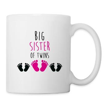 Big sister twins Big Sister Twins feet - Mug - white - Right