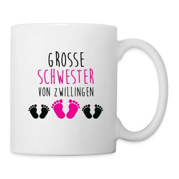 Big Sister Twins Big sister twins feet - Mug - white - Right