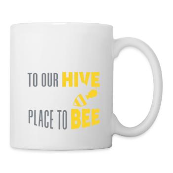 Welcome to our Hive Bee Geschenk - Tasse - Weiß - Rechts