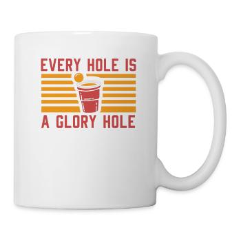 Funny Beer Pong - Every Hole Is a Glorious Hole - Mug - white - Right