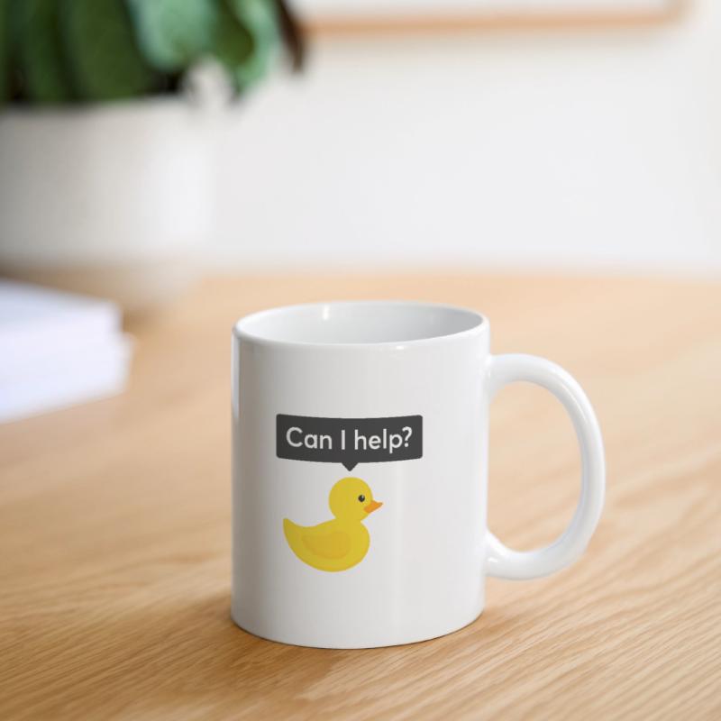 Programmer rubber duck debugging Mug