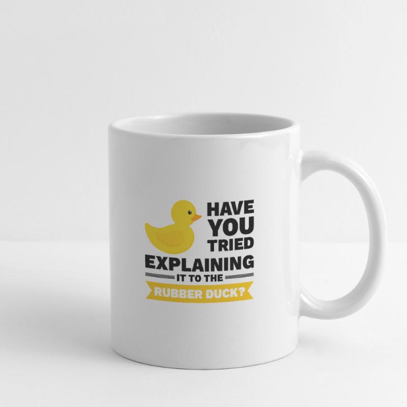 Programmeur Caoutchouc Debug Mug blanc