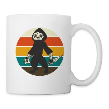 NINJA SLOTH PARESSEUX - Mug blanc - blanc - Droite