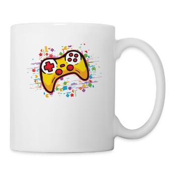 Gaming Controller Konsole Gamer Videogames History - Tasse - Weiß - Rechts