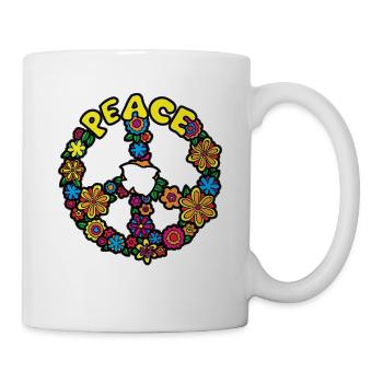 FLOWER POWER Paix - Mug blanc - blanc - Droite