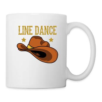 Line Dancing Geschenk I Country Line Dance - Tasse - Weiß - Rechts