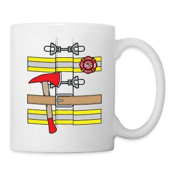 Costume de femme pompier pompier pompier - Mug blanc - blanc - Droite