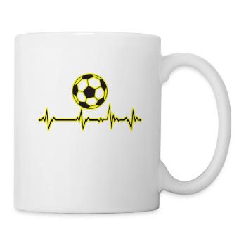 Blutgruppe schwarz gelb dortmund white - Tasse - Weiß - Rechts