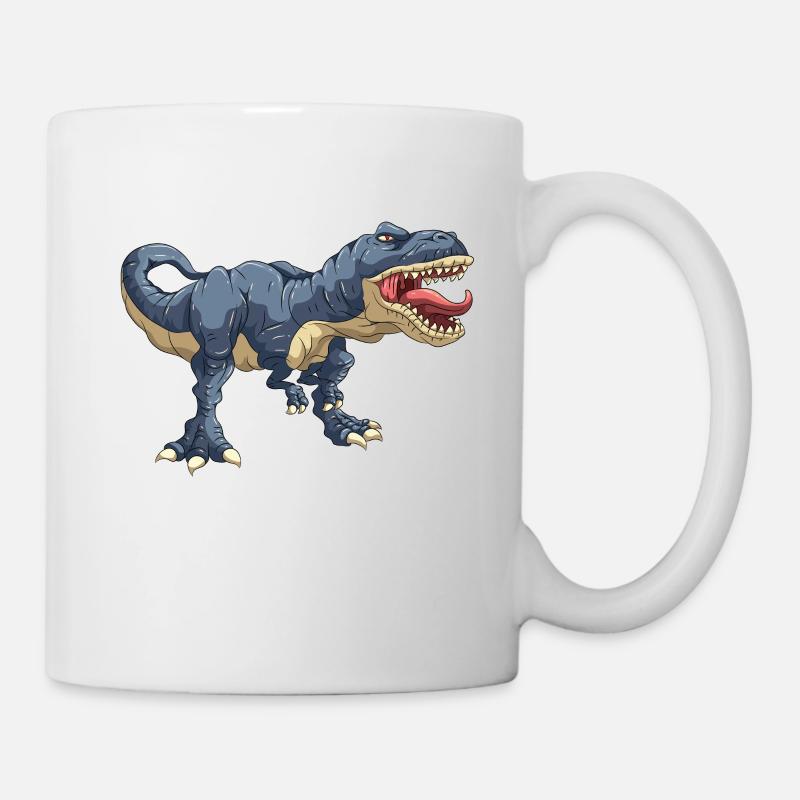 T Rex Dinosaurier - Tasse - Weiß