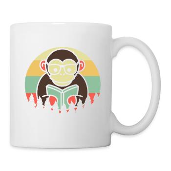 MONKEY NERD VINTAGE - Mug blanc - blanc - Droite
