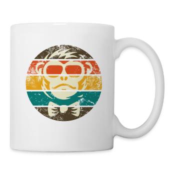 MONKEY VINTAGE - Mug blanc - blanc - Droite
