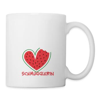 Schwangerschaft - Melonen Schmugglerin - Tasse - Weiß - Rechts
