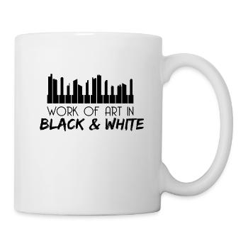 piano - Mug blanc - blanc - Droite