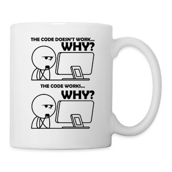 Programmierung Code Witzig - Tasse - Weiß - Rechts
