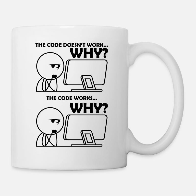 Programmierung Code Witzig - Tasse - Weiß