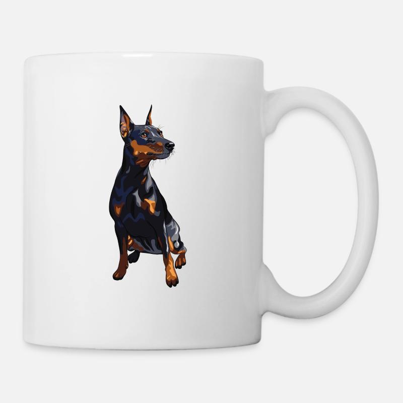 Zwergpinscher - Tasse - Weiß