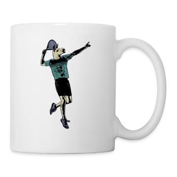 Llama Tennis - Tasse - Weiß - Rechts