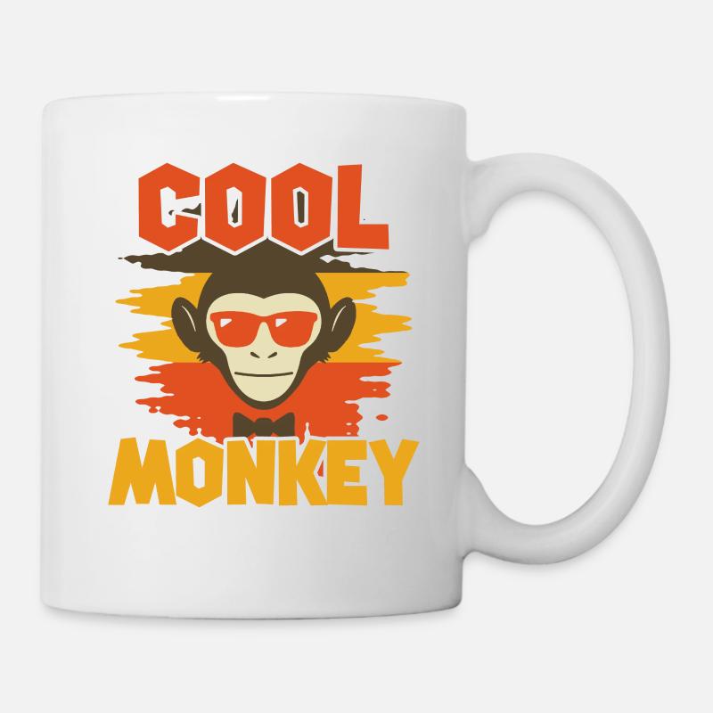 COOL MONKEY - Tasse - Weiß