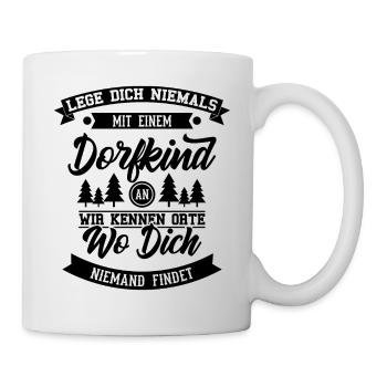 JGA Dorfkind - Tasse - Weiß - Rechts