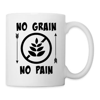 No Grain No Pain Gluten Free Gift - Mug - white - Right