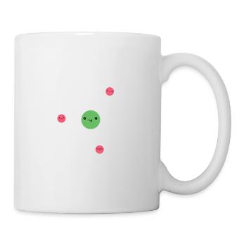 Think like a Proton Stay Positive Funny Science - Mug - white - Right