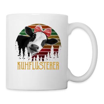 Vaches vaches vaches ferme cadeau · Chuchoteur de vaches - Mug blanc - blanc - Droite