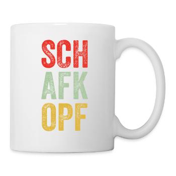 Schafkopf Schafkopfer schafkopfen Kartenspiel Bier - Tasse - Weiß - Rechts