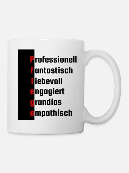Pflege - Geschenkidee - Großartig - Krankenhaus - Tasse - Weiß