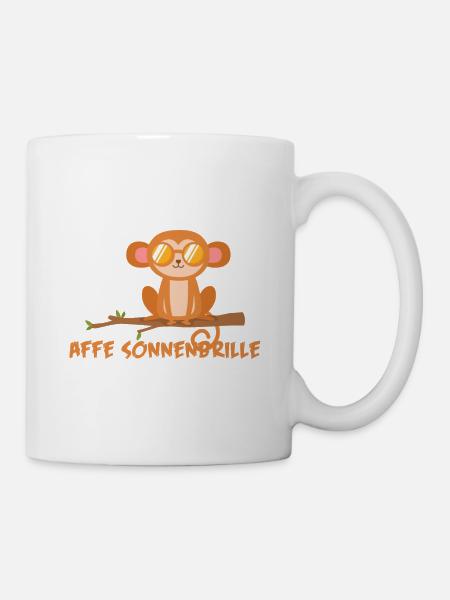 AFFE SONNENBRILLE - Tasse - Weiß