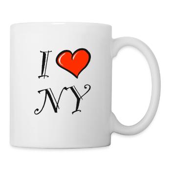 I Love NY. New York - Tasse - Weiß - Rechts
