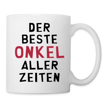 Onkel / Pate / Baby / Geburt / Kind / Tante - Tasse - Weiß - Rechts