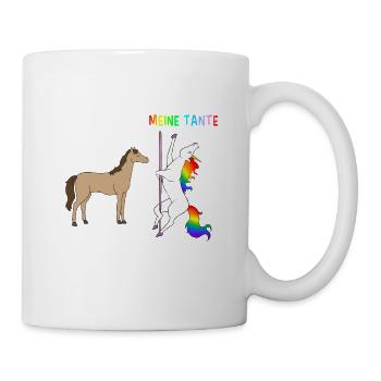 Your Aunt My Aunt Horse Unicorn Pole Dance - Mug - white - Right