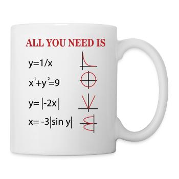 Formel der Liebe - Tasse - Weiß - Rechts
