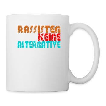Anti AFD alternative against Nazis right - Mug - white - Right
