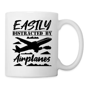 Commercial Airplane Aircraft Aviator Pilot - Mug - white - Right