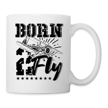 Airplane Aircraft Aviator Commercial Private Pilot - Mug - white - Right