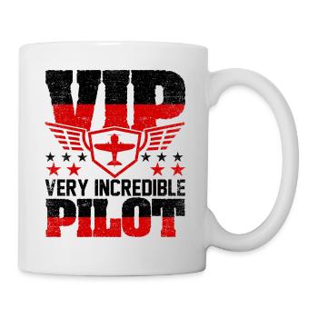 Airplane Aircraft Aviator Commercial Airline Pilot - Mug - white - Right
