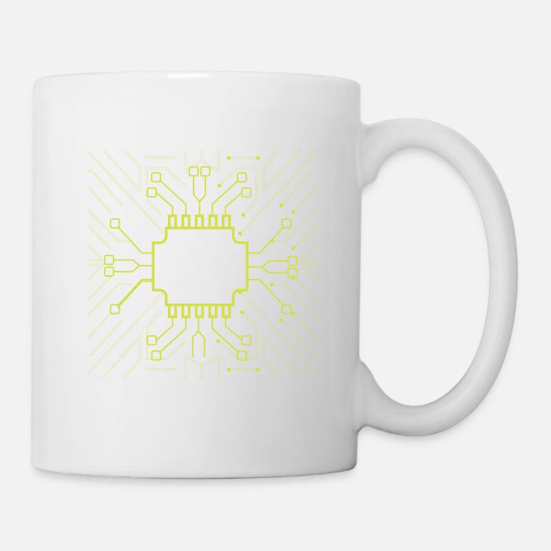 Computer Scientist Admin Hardware CPU - Mug blanc - blanc