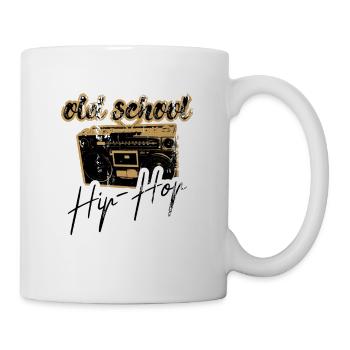old school hip hop radio - Mug - white - Right