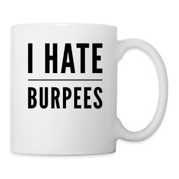 I hate burpees - Mug - white - Right