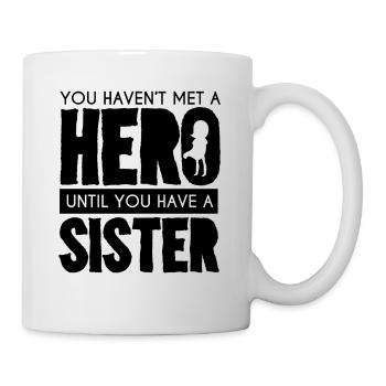Ma soeur mon héros soeur héros - Mug blanc - blanc - Droite