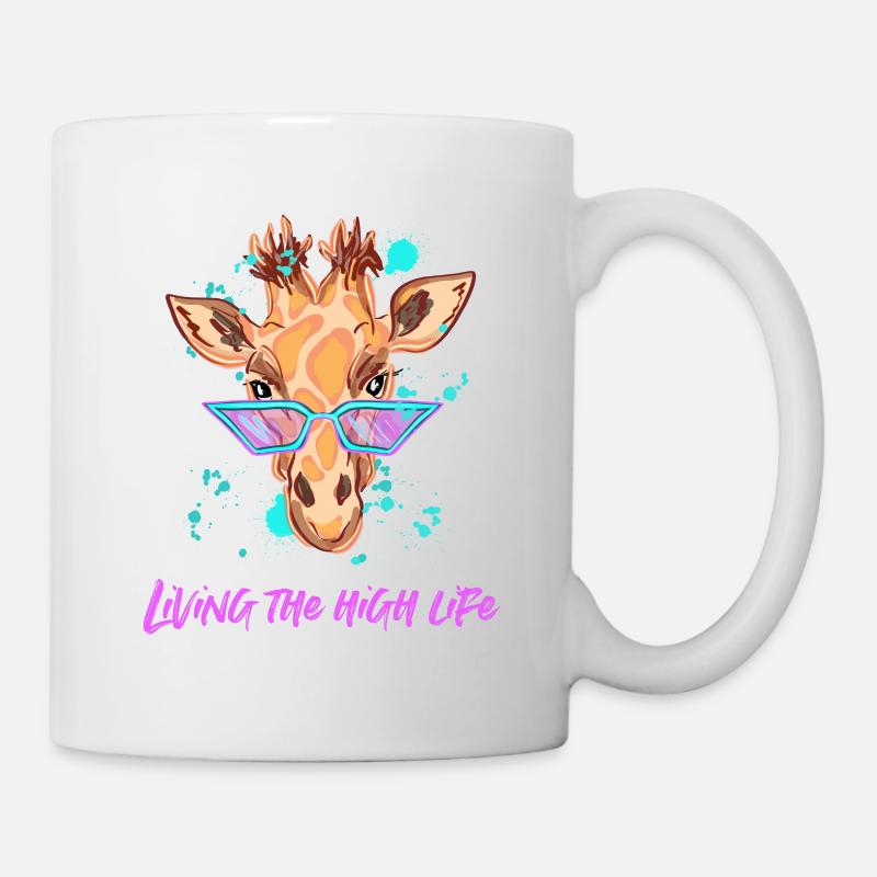 Girafe cool - Mug blanc - blanc