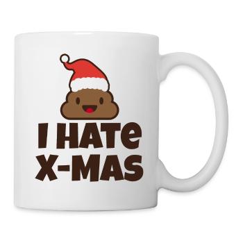 Weihnachten Xmas Dezember Winter Anti - Tasse - Weiß - Rechts